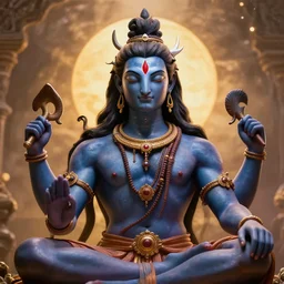 Avatar of Lord Shiva, Detailed, Magical, Sharp and Focused, 8k resolution
