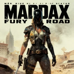 madmax fury road cover art. muted colors. by mœbius