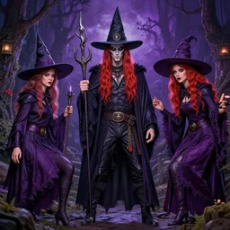 photo of dadcore occult wizards and momcore witches on vacation, by richard corben, rich deep colors. masterpiece. intricate, cinematic, hyper realism, high detail, octane render, unreal engine, 8 k, smooth gradients, high contrast, depth of field. by katsuhiro otomo, full body character drawing, clean ink detailed line drawing, intricate detail, extremely detailed.