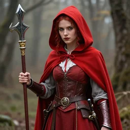 beautiful!! red riding hood warrior artgerm anne stokes highly detailed 8 k hdr smooth sharp focus high resolution award - winning photo photorealistic