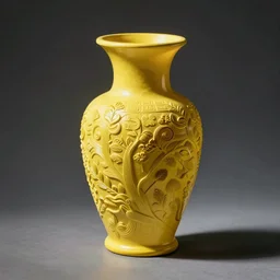 a #FFFF00 vase