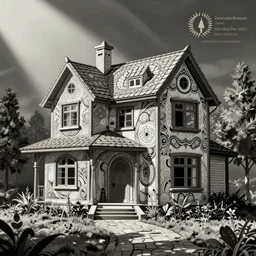 dream house zentangle