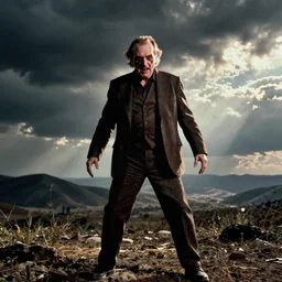 Jack Nicholson as Termiantor, scary, evil, action, horror, by Christopher Nolan