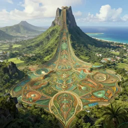tahiti landscape, intricate, highly detailed, digital painting, artstation, concept art, smooth, sharp focus, illustration, unreal engine 5, 8 k, art by artgerm and greg rutkowski and alphonse mucha