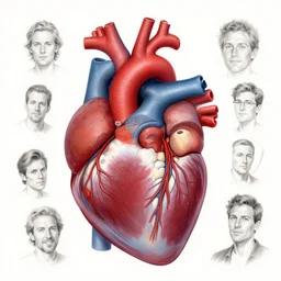 anatomical heart, tooth wu, dan mumford, beeple, wlop, rossdraws, james jean, marc simonetti, artstation giuseppe dangelico pino and michael garmash and rob rey and greg manchess and huang guangjian and makoto shinkai