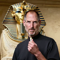 steve jobs as a pharaoh in ancient egypt,
