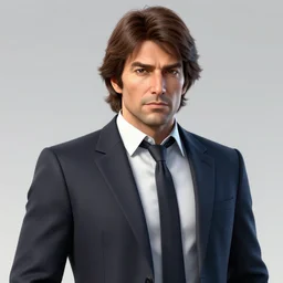 Giuseppe Conte in Yakuza videogame, digital art 8k artwork, fine dressed