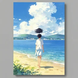 album cover of summer poster by akihiko yoshida