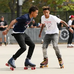 nba youngboy rollerskating against kermit