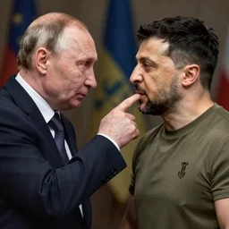 zelensky punching putin in the face