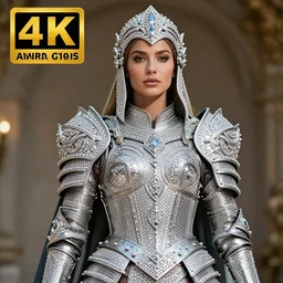 photo of a warrior queen wearing diamond encrusted armour, highly detailed, 4 k, hdr, smooth, sharp focus, high resolution, award - winning photo