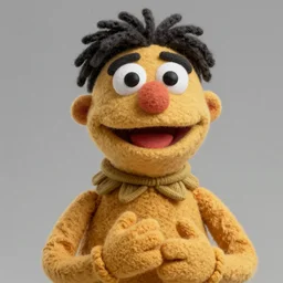 adin ross as a muppet. highly detailed felt. hyper real photo. 4 k.