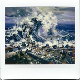 the march 2 0 1 1 tohoku earthquake and ensuing tsunami in sendai northeastern japan, oil painting, polaroid, screenshot, photo