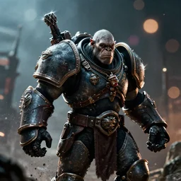 orcs from warhammer in gears of war battlefield 5, fantasy, splash art, movie still, cinematic lighting, dramatic, octane render, long lens, shallow depth of field, bokeh, anamorphic lens flare, 8 k, hyper detailed, 3 5 mm film grain