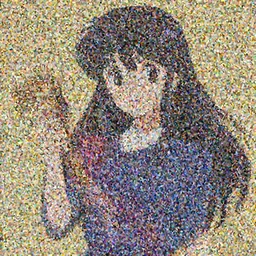 an anime drawing by Rumiko Takahashi, pixiv contest winner, flat colors