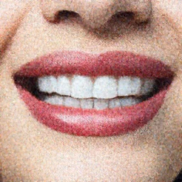 Perfect white teeth