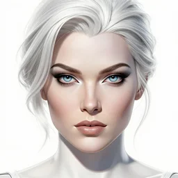female gambit, detailed perfect face, exquisite details, marvel comics, x - men, mid view, design on a white background, by alex ross, bill sienkiewicz.