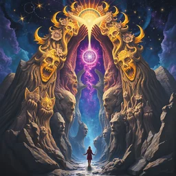 bismuth astral owel sent from god, highly detailed surrealist painting by albert bierstadt, visionary art by yvonne mcgillivray by mandy jurgens by michael divine