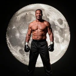mike Tyson on the Moon