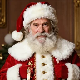 willem dafoe as santa claus, portrait photography 4 k