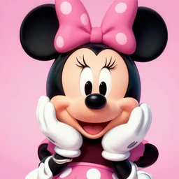 glamour portrait of minnie mouse by lee jeffries, digital art, best on artstation