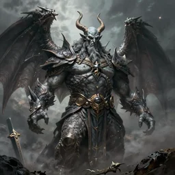 A ultra detailed matte painting of morgoth, by Peter mohrbacher, trending on ArtStation, epic composition, epic scale