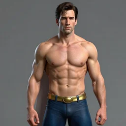 elegant hyper detailed full body portrait of young handsome slim bodybuilder nicholas cage as superman by artgerm and greg rutkowski and zbrush master piece, sharp focus, hyper realistic