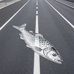 road made of fish
