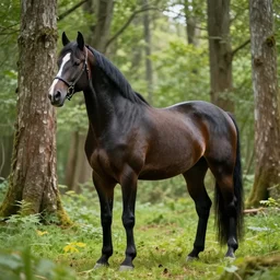 giger, h. r. - magnificent forest clydesdale horse