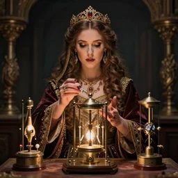 portrait of a fortune teller automata by National Geographic, 4k