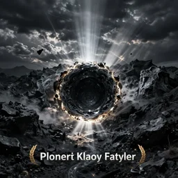 A monster with the head of a blackhole