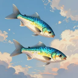 beautiful art of sky fish, trending on ArtStation