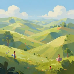 a hyper - detailed 3 d render like a oil painting of summer in the low - poly hills, surrealism!!!!! surreal concept art, lifelike, photorealistic, digital painting, aesthetic, smooth, sharp focus, artstation hd, by greg rutkowski, chris tulloch mccabe, valentina remenar, krenz cushart and asher duran,