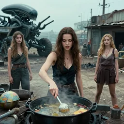 she makes the deep boil. dark fantasy about casually - dressed women in a dirty seaside town, a globster, and a beautiful song. demonic!!! hybridizing!! alien - robot invasion. color!! cinematic still from 2 0 1 1 hollywood action!! scifi! blockbuster. alien military vehicles and weapons. young claire forlani. young shannon elizabeth.