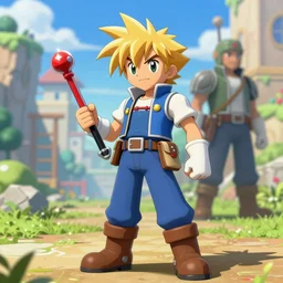 Crono from Chrono Trigger photorealistic