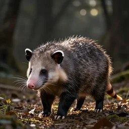 a hybrid made of a cat and opossum.