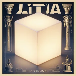 symmetry!! solid cube of light, hard edges, product render retro - futuristic poster scifi, lantern head, ancient kings in white robes, intricate, elegant, highly detailed, digital painting, artstation, concept art, smooth, sharp focus, illustration, dreamlike, art by artgerm