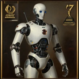 renaissance painting of a futuristic robot, award winning