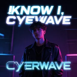 and i know i,, cyberwave, neon, cinematic,