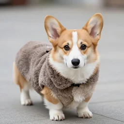 A corgi pup with a tuffle coat