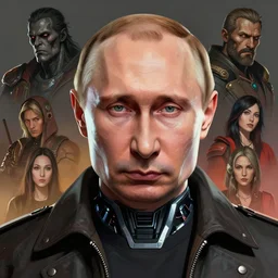 cell shaded  head portrait of a cybernetic vladimir putin as Borderlands 3 concept art, llustration, post grunge, concept art by josan gonzales and wlop, by james jean, Victo ngai, David Rubín, Mike Mignola, Laurie Greasley, highly detailed, sharp focus,alien,Trending on Artstation, HQ, deviantart, art by artgem