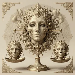 the meaning of balance represented as a soul in equilibrium, insanely detailed and intricate, hypermaximalist, elegant, ornate, hyper realistic, super detailed