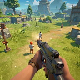 . high quality 3 d game screenshot.