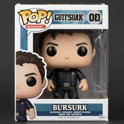 gutts ( berserk ) as a funko pop toy, cgsociety, artstation