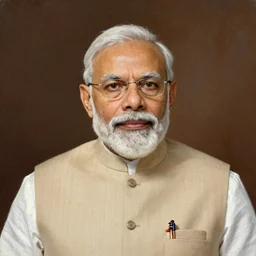 A beautiful portrait painting of Narendra Modi by Rembrandt