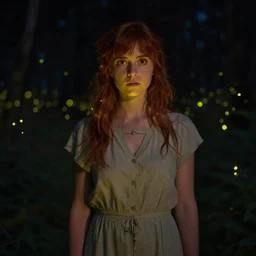 Natalie Dormer, fireflies, WLOP