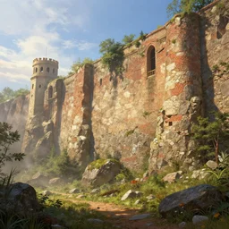 the highwall outpost, by frederic edwin church, ultrafine highly detailed hyper colorful illustration, sharp focus, unreal engine highly rendered, global illumination, radiant light, subtle light fog