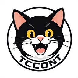 sport logo featuring grinning cat, award winning, in style of norman rockwell, film grain, medium format, 8k resolution, oil on canvas