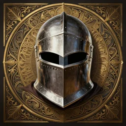 perfectly - centered - portrait of a templar knight helmet design inspired by pacman, intricate, highly detailed, digital painting, artstation, concept art, smooth, sharp focus, illustration, unreal engine 5, 8 k, art by artgerm and greg rutkowski and alphonse mucha