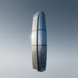 floating, hovering, flying skyscraper